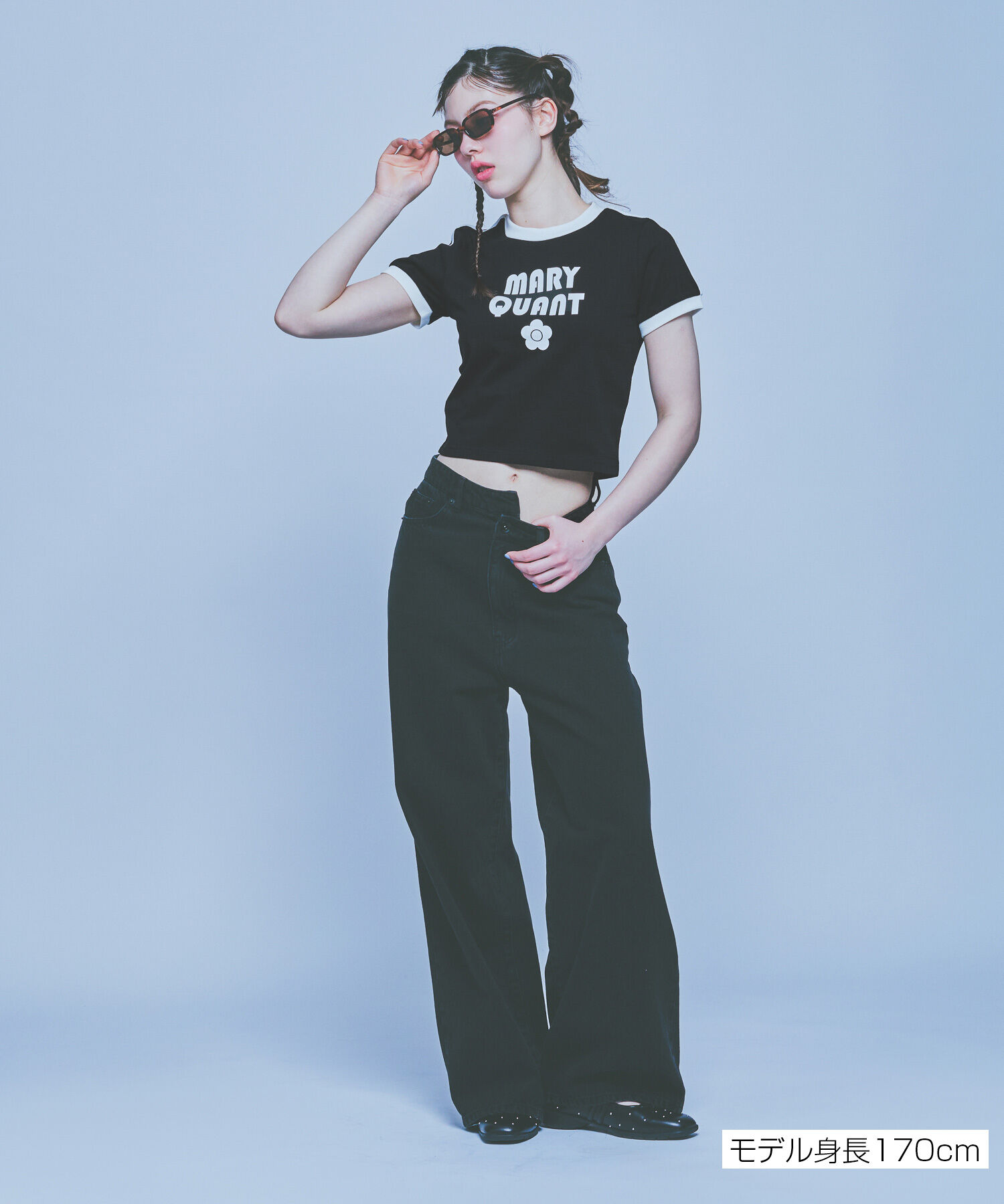 MARY QUANT「コンパクトリンガー Tシャツ」|Tシャツ・カットソー|