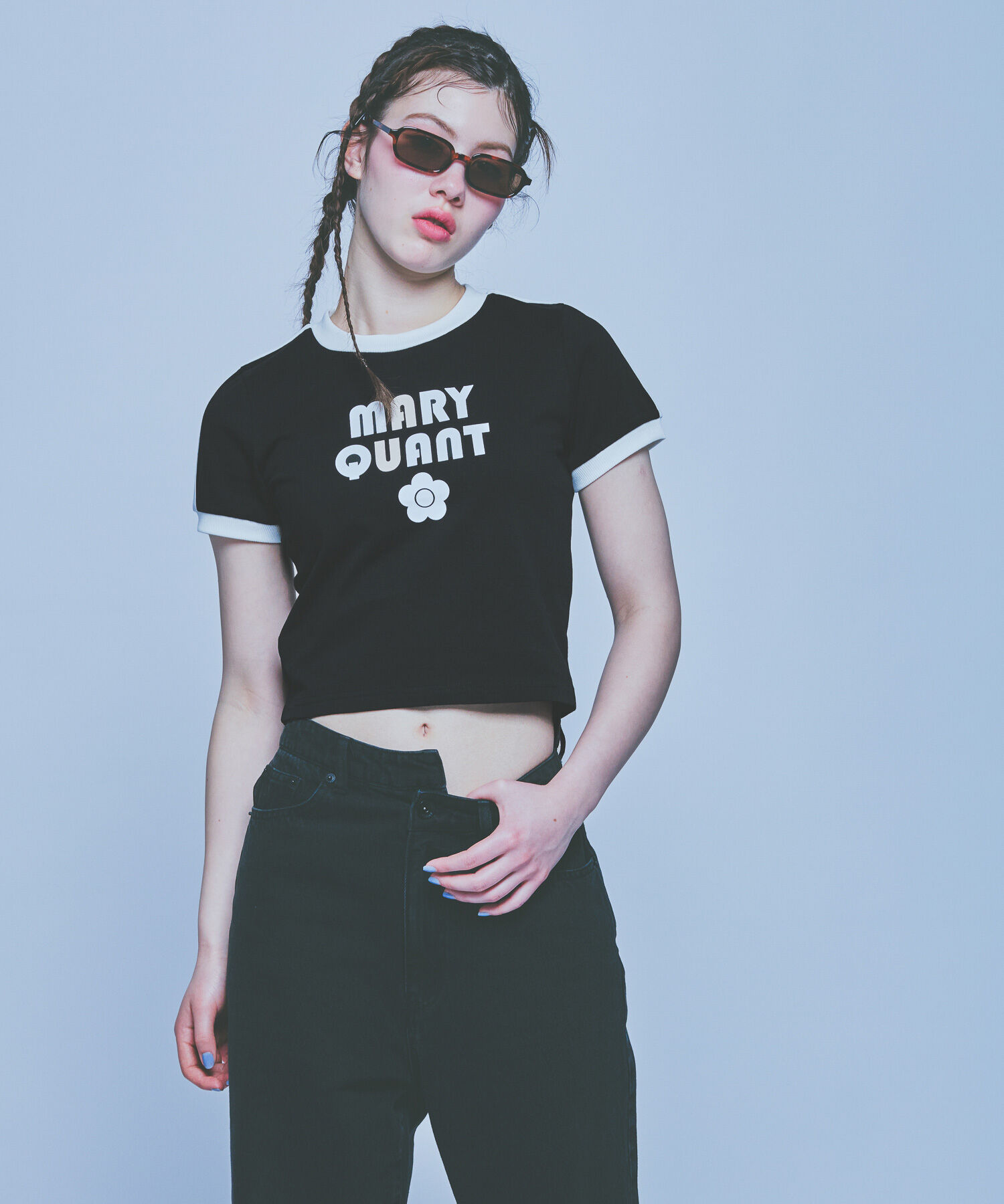 MARY QUANT「コンパクトリンガー Tシャツ」|Tシャツ・カットソー|