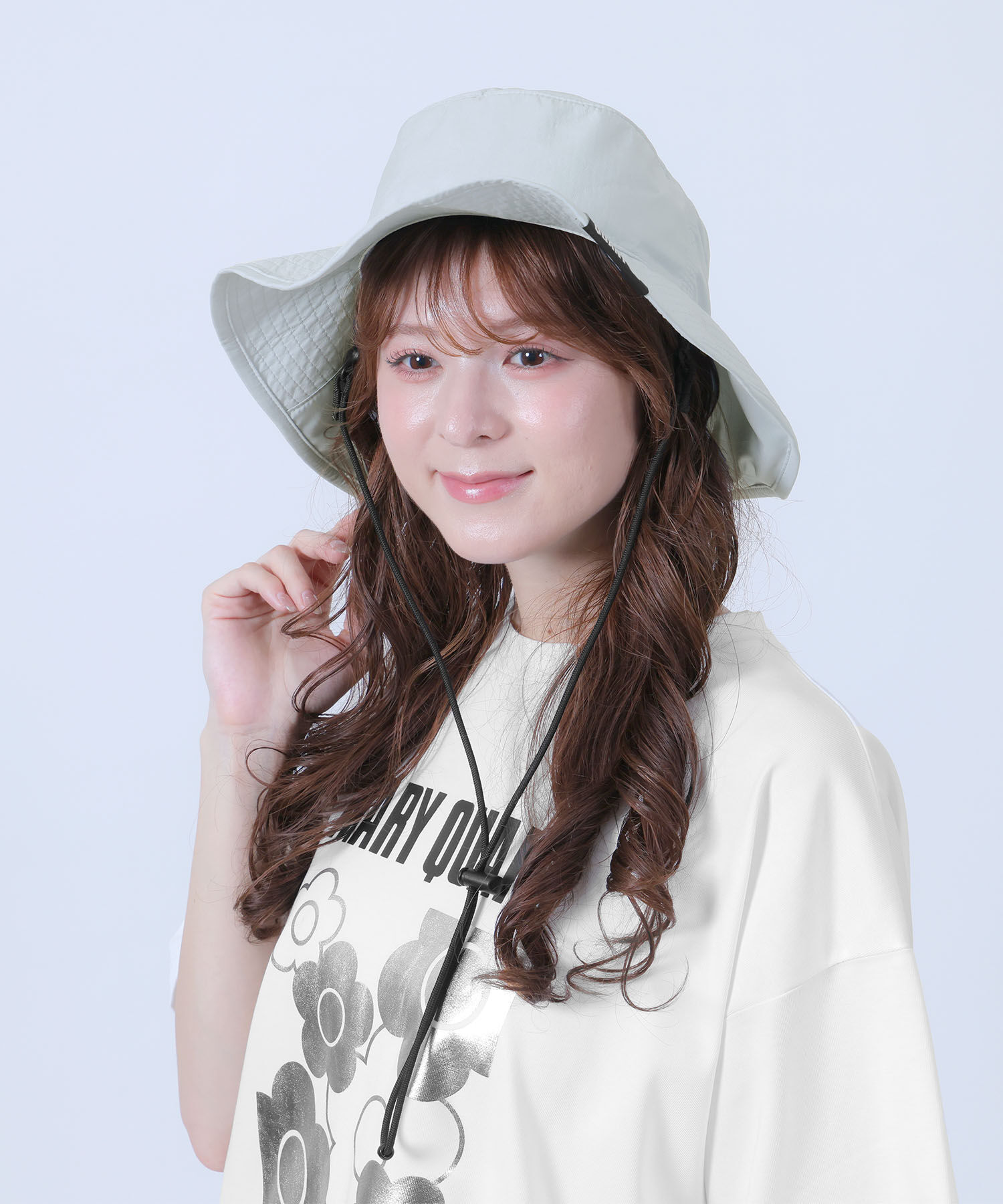 MARY QUANT「パッカブルバケットハット」|ハット|ブルー