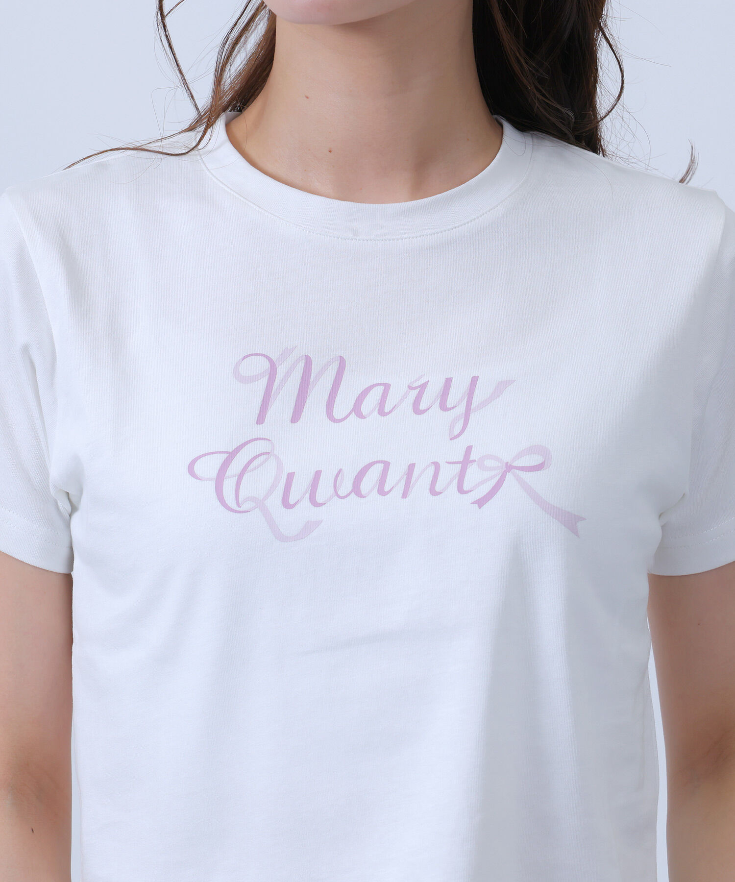 MARY QUANT「リボンロゴ Tシャツ」|Tシャツ・カットソー|