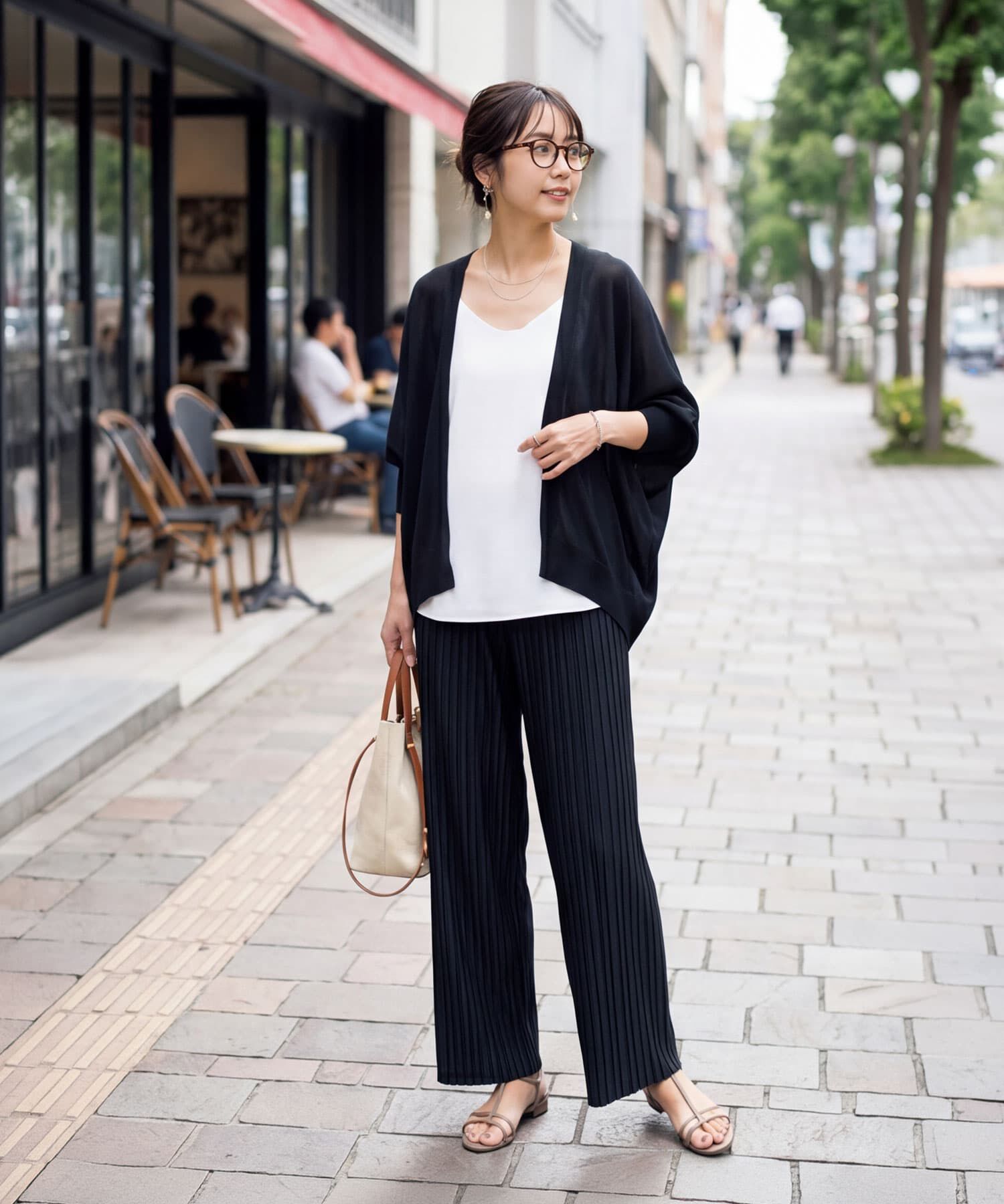 STYLE DELI「【LUXE】シャリシャリドルマンカーディガンB」|カーディガン|