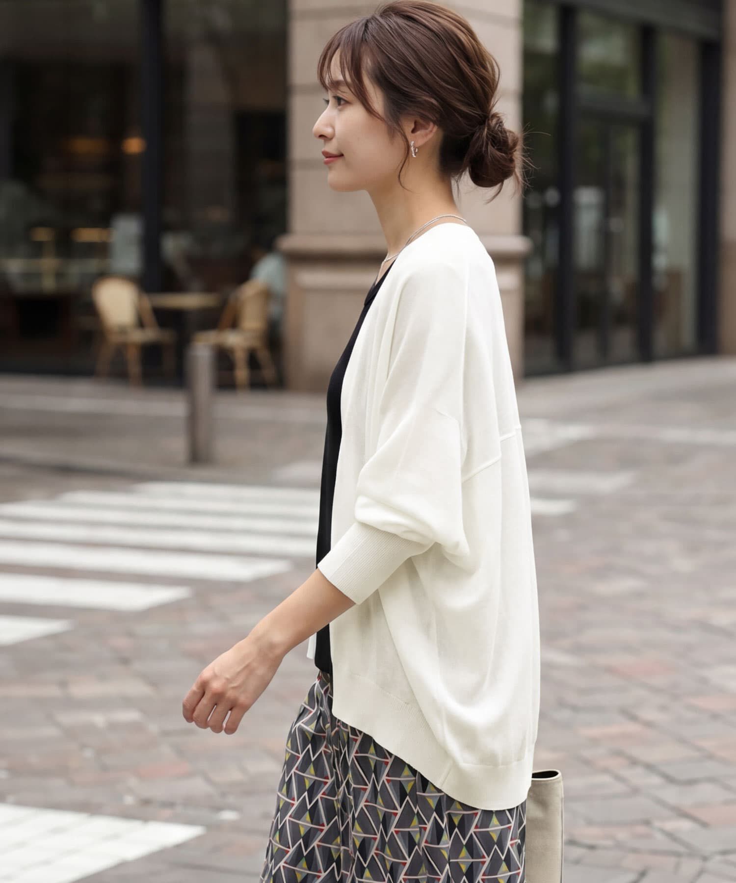 STYLE DELI「【LUXE】シャリシャリドルマンカーディガンB」|カーディガン|
