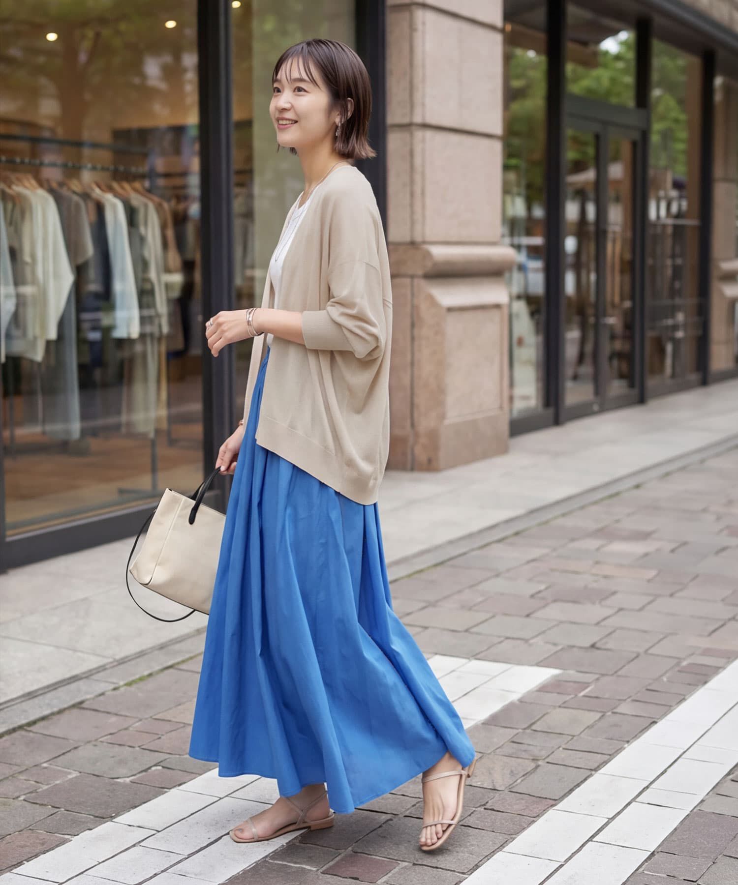STYLE DELI「【LUXE】シャリシャリドルマンカーディガンB」|カーディガン|