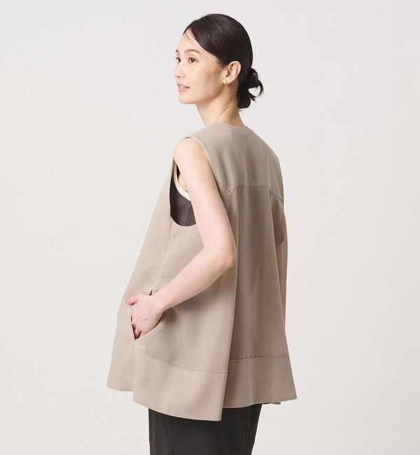 UNITED ARROWS「シアー バックフレア ベスト ‐ウォッシャブル‐」|ベスト・ジレ|