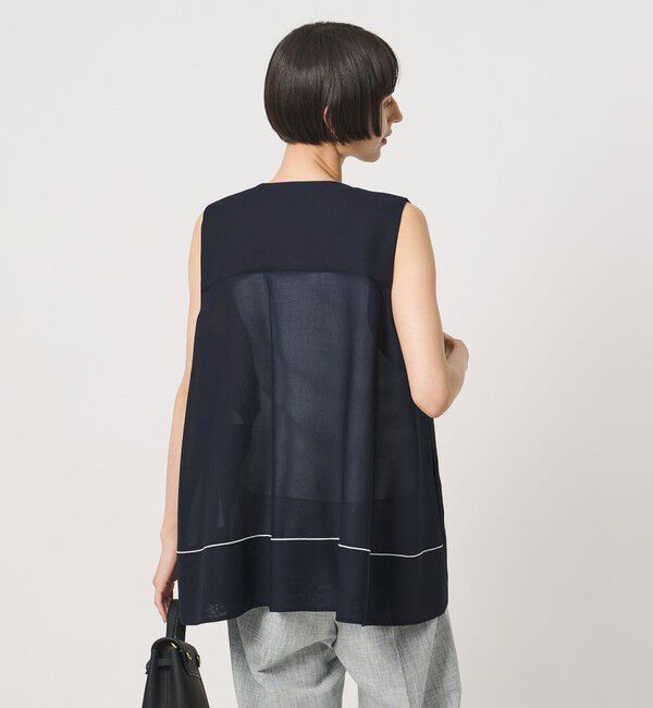 UNITED ARROWS「シアー バックフレア ベスト ‐ウォッシャブル‐」|ベスト・ジレ|