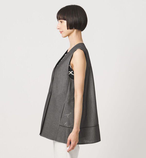 UNITED ARROWS「シアー バックフレア ベスト ‐ウォッシャブル‐」|ベスト・ジレ|