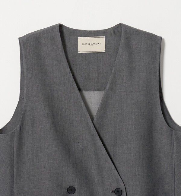 UNITED ARROWS「シアー バックフレア ベスト ‐ウォッシャブル‐」|ベスト・ジレ|
