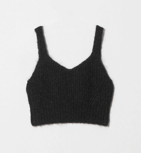 UNITED ARROWS「モヘヤ アゼ キャミソール ニット」|ニット・セーター|BLACK