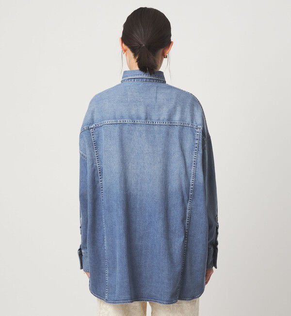 UNITED ARROWS green label relaxing「【別注】＜Healthy DENIM＞Almond ミドル デニム シャツ」|シャツ・ブラウス|