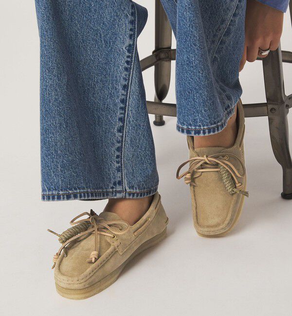 UNITED ARROWS green label relaxing「【国内EXCLUSIVEカラー】＜Clarks Originals＞ GODNEY BOATシューズ」|スニーカー|BEIGE