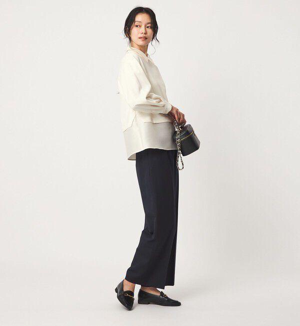 UNITED ARROWS green label relaxing「fleurie(フルリー) 襟 ドッキング ペプラム ブラウス」|シャツ・ブラウス|