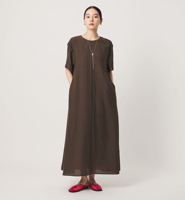 BEAUTY&YOUTH UNITED ARROWS「シアー バックリボン ワンピース ウォッシャブル」|ワンピース|