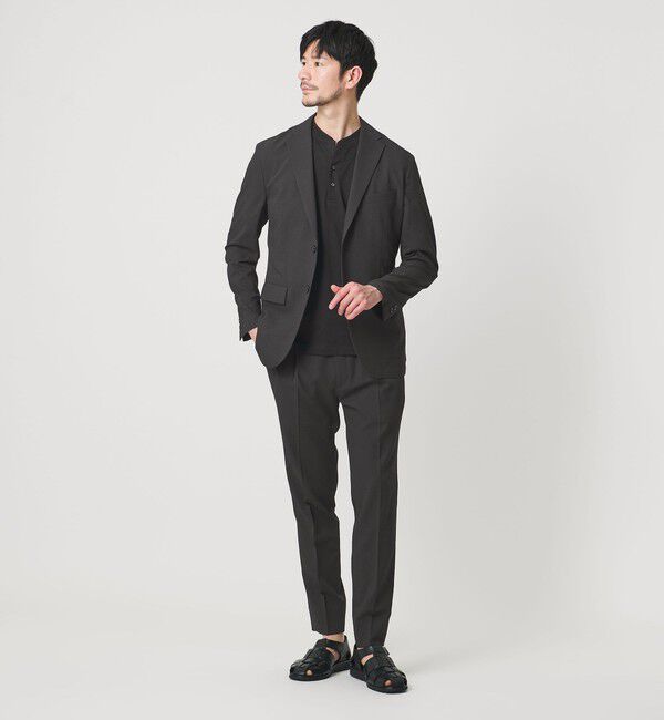 BEAUTY&YOUTH UNITED ARROWS「【WEB限定 WARDROBE SMART】ライト シアサッカー セットアップ/ジャケット＆イージーパンツ」|スーツ|
