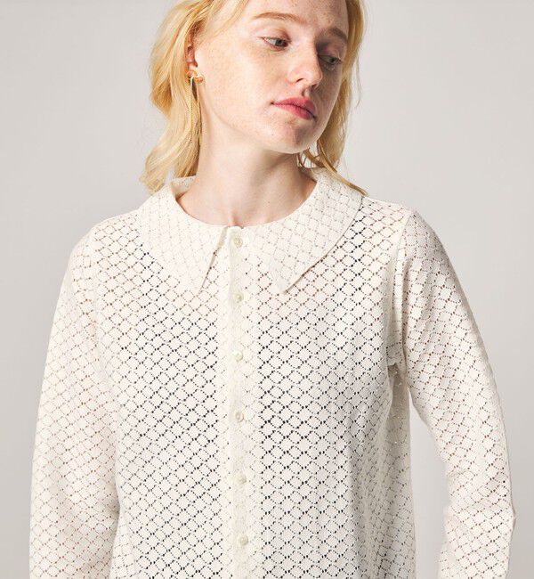 STEVEN ALAN「＜Steven Alan＞レース シャツ」|カーディガン|