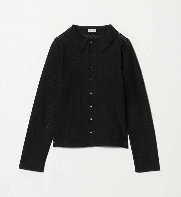 STEVEN ALAN「＜Steven Alan＞レース シャツ」|カーディガン|BLACK