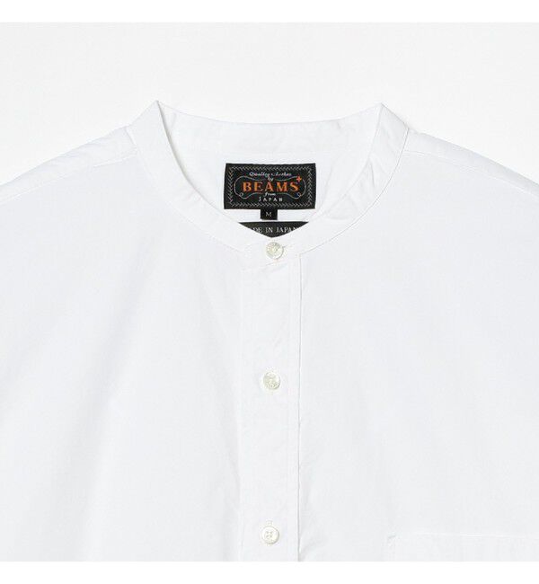 BEAMS PLUS「Band Collar 120/3 Broad Classic Fit」|シャツ・ブラウス|