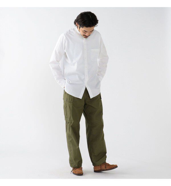 BEAMS PLUS「Band Collar 120/3 Broad Classic Fit」|シャツ・ブラウス|