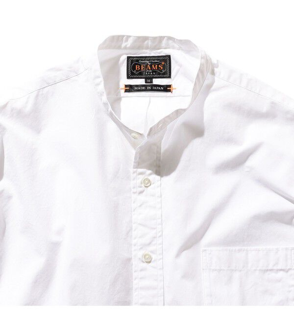 BEAMS PLUS「Band Collar 120/3 Broad Classic Fit」|シャツ・ブラウス|