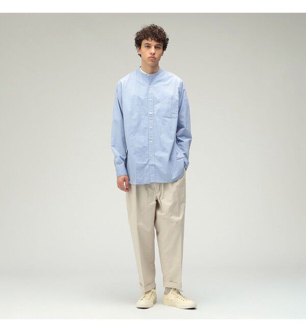BEAMS PLUS「Band Collar 120/3 Broad Classic Fit」|シャツ・ブラウス|