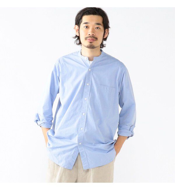 BEAMS PLUS「Band Collar 120/3 Broad Classic Fit」|シャツ・ブラウス|