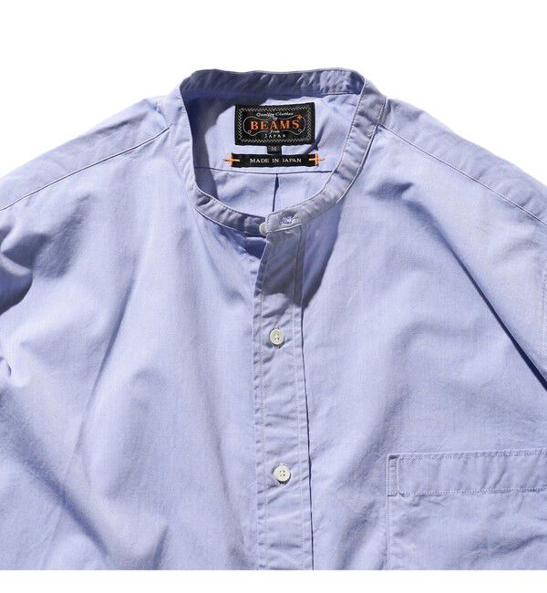 BEAMS PLUS「Band Collar 120/3 Broad Classic Fit」|シャツ・ブラウス|