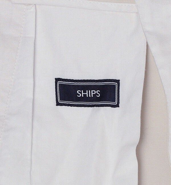 SHIPS「SHIPS:〈手洗い可能〉コットン ノープリーツ コードレーン パンツ」|チノ|