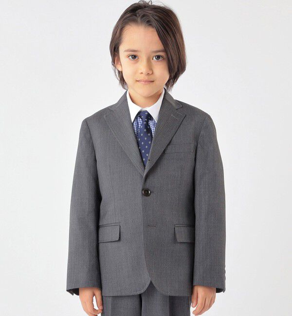 SHIPS KIDS「SHIPS KIDS:100～130cm / ギンガム クレリック レギュラーカラー シャツ」|シャツ・ブラウス|
