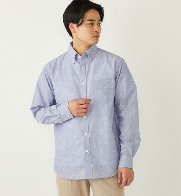 SHIPS Colors 「SHIPS Colors:リネン COOLMAX(R) ミックス シャツ◇」|シャツ・ブラウス|