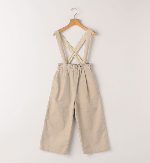 SHIPS KIDS「SHIPS KIDS:100～130cm / コーデュロイ ストラップ ワイド パンツ」|その他|アイボリー
