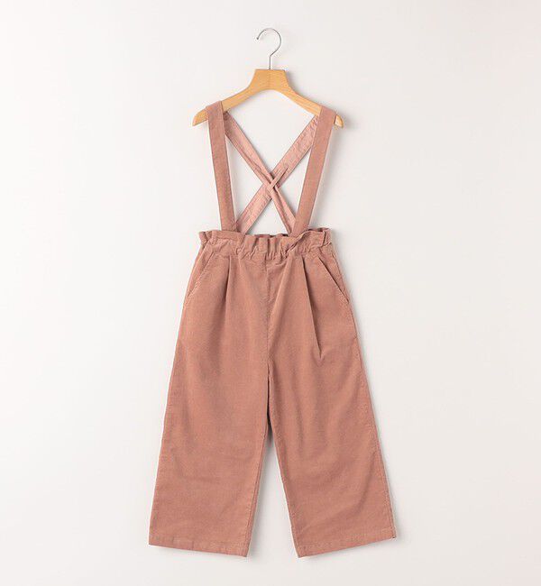 SHIPS KIDS「SHIPS KIDS:100～130cm / コーデュロイ ストラップ ワイド パンツ」|その他|ピンク
