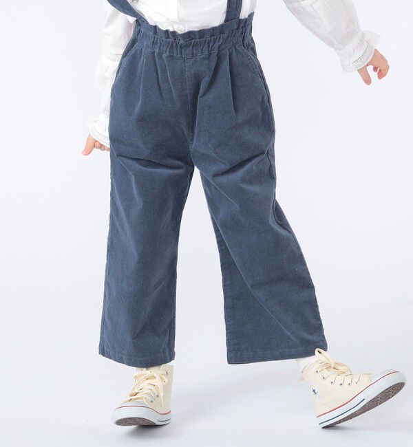 SHIPS KIDS「SHIPS KIDS:100～130cm / コーデュロイ ストラップ ワイド パンツ」|その他|