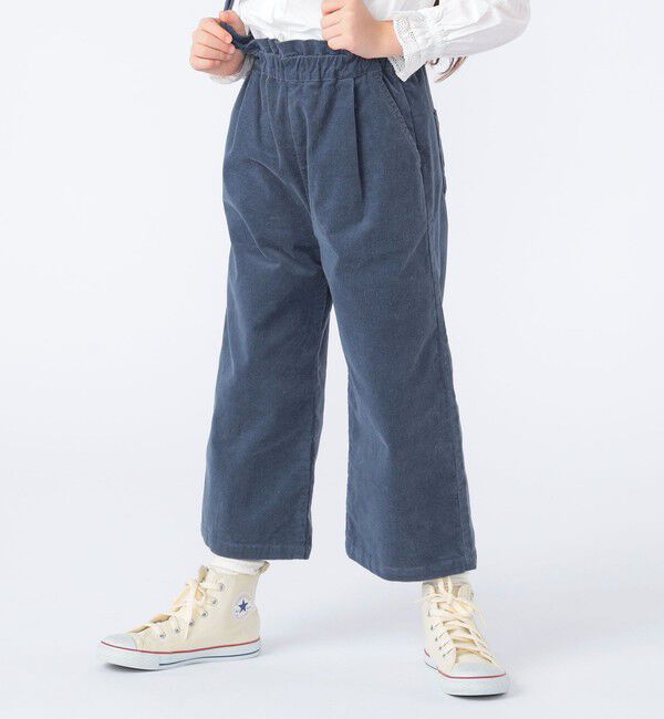 SHIPS KIDS「SHIPS KIDS:100～130cm / コーデュロイ ストラップ ワイド パンツ」|その他|