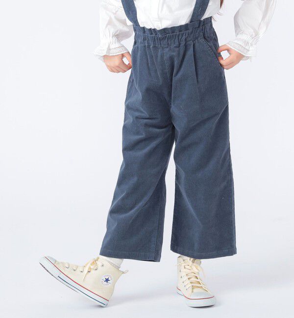 SHIPS KIDS「SHIPS KIDS:100～130cm / コーデュロイ ストラップ ワイド パンツ」|その他|