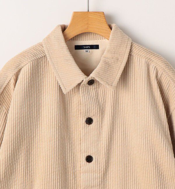 SHIPS KIDS「SHIPS KIDS:140～160cm /コーデュロイ シャツ アウター」|シャツ・ブラウス|