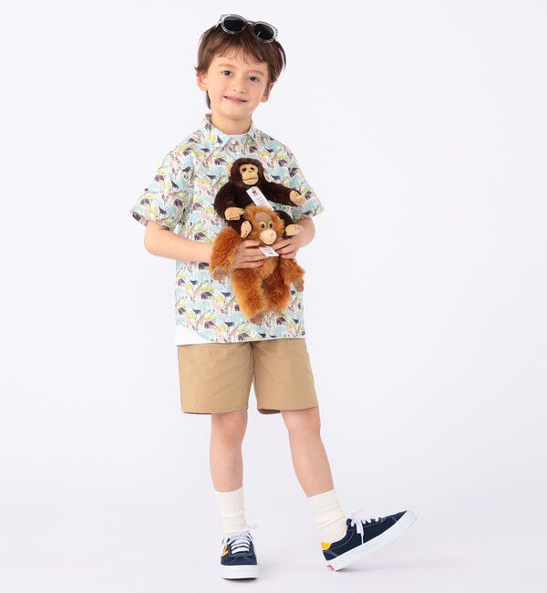 SHIPS KIDS「SHIPS KIDS:100～130cm / リバティ プリント 半袖 シャツ」|シャツ・ブラウス|