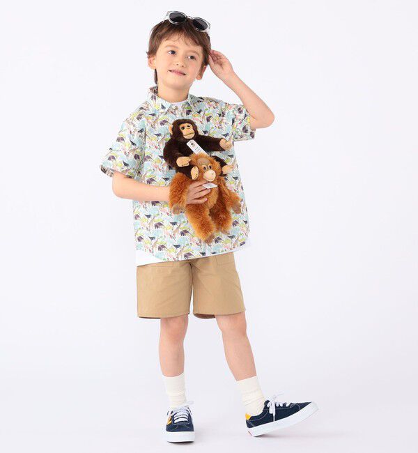 SHIPS KIDS「SHIPS KIDS:100～130cm / リバティ プリント 半袖 シャツ」|シャツ・ブラウス|