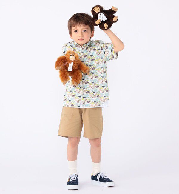 SHIPS KIDS「SHIPS KIDS:100～130cm / リバティ プリント 半袖 シャツ」|シャツ・ブラウス|