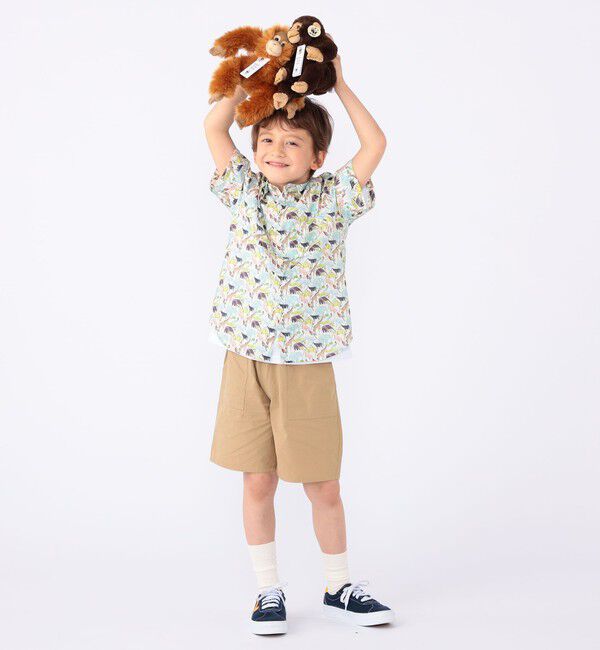 SHIPS KIDS「SHIPS KIDS:100～130cm / リバティ プリント 半袖 シャツ」|シャツ・ブラウス|