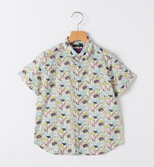SHIPS KIDS「SHIPS KIDS:100～130cm / リバティ プリント 半袖 シャツ」|シャツ・ブラウス|