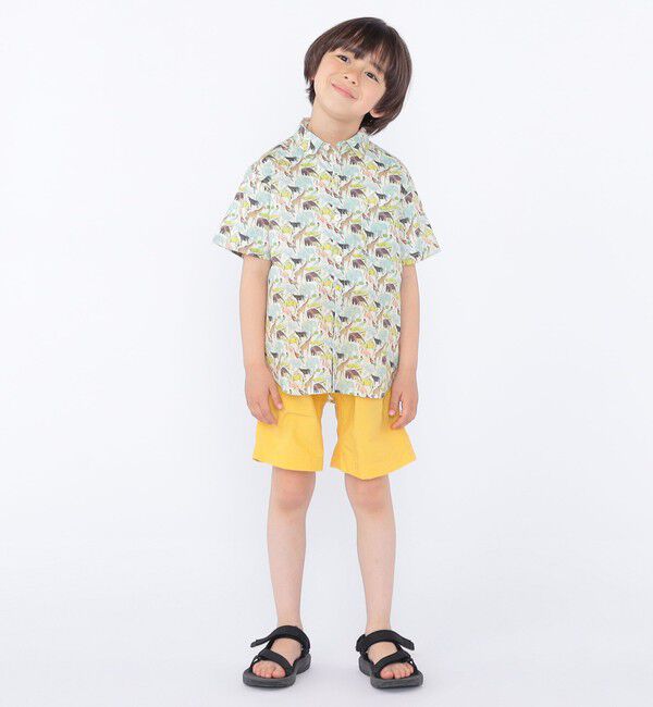 SHIPS KIDS「SHIPS KIDS:100～130cm / リバティ プリント 半袖 シャツ」|シャツ・ブラウス|