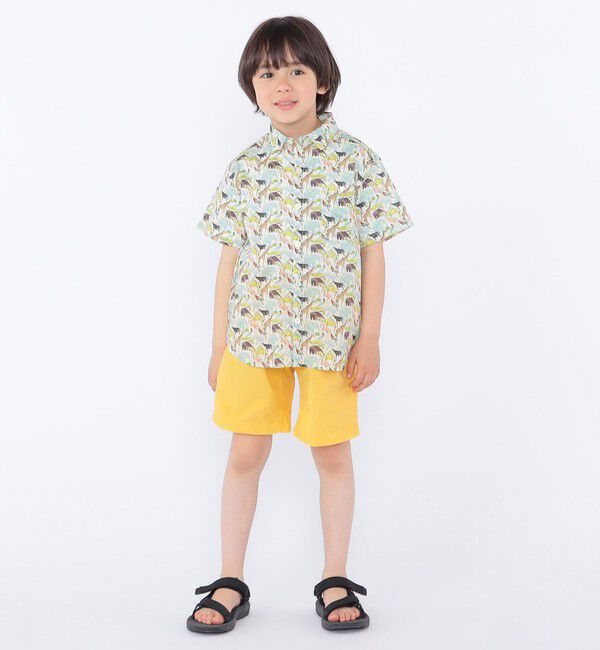 SHIPS KIDS「SHIPS KIDS:100～130cm / リバティ プリント 半袖 シャツ」|シャツ・ブラウス|