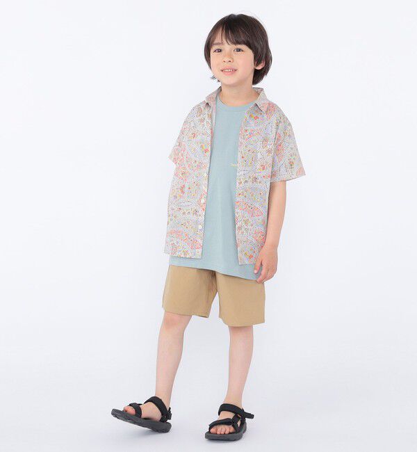 SHIPS KIDS「SHIPS KIDS:100～130cm / リバティ プリント 半袖 シャツ」|シャツ・ブラウス|