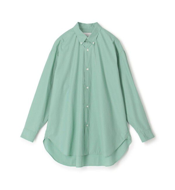 TOMORROWLAND MENS「コットンブロード ボタンダウン ロングシャツ」|シャツ・ブラウス|53 グリーン