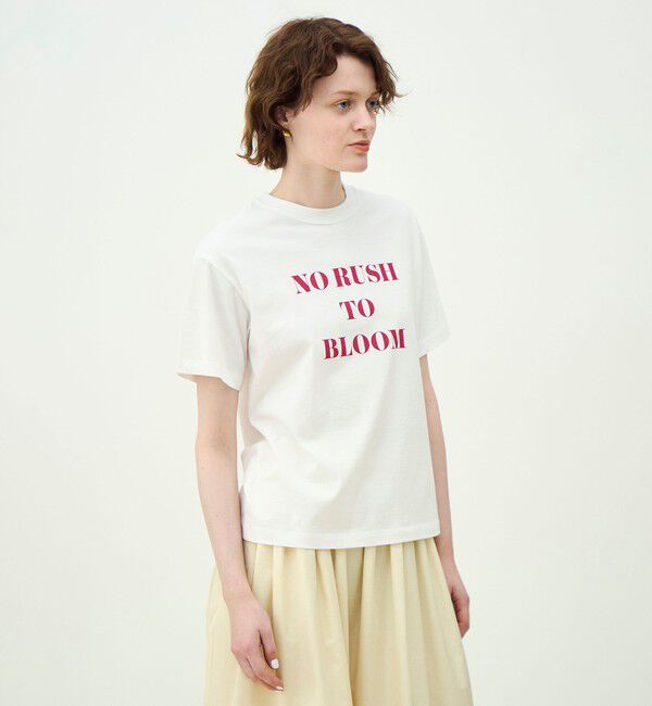 MACPHEE「コットンロゴプリント Tシャツ」|Tシャツ・カットソー|
