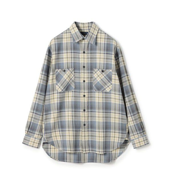TOMORROWLAND MENS「コットンビエラチェック ダブルポケット ロングスリーブシャツ」|シャツ・ブラウス|16 グレー系