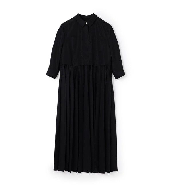 Ballsey「スパンブロード ポケット付きシャツワンピース」|ワンピース|69 ネイビー