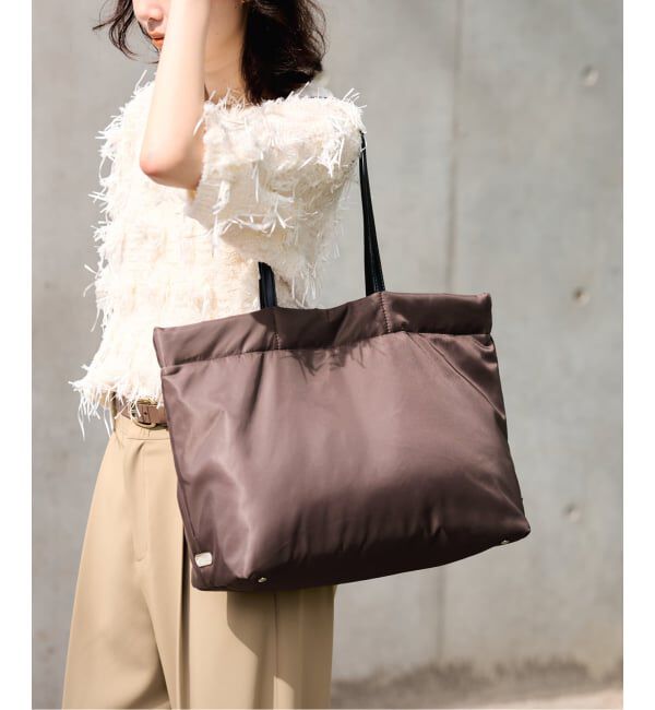 SLOBE IENA「OUTDOOR/アウトドア SLOBE別注 ナイロントートバッグ」|トートバッグ|ボルドー