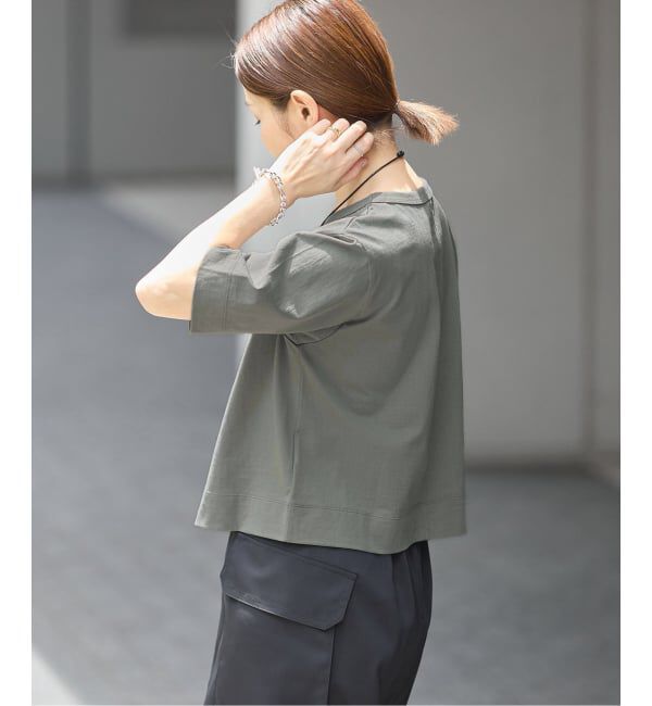 IENA「《追加》クロップドTシャツ」|Tシャツ・カットソー|