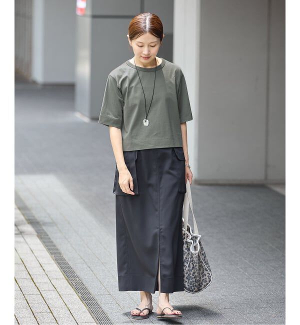 IENA「《追加》クロップドTシャツ」|Tシャツ・カットソー|