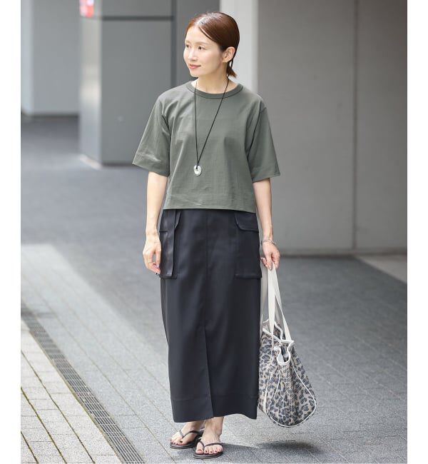 IENA「《追加》クロップドTシャツ」|Tシャツ・カットソー|